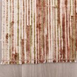 Terracota wool kilim rug 68x181 cm Turkish wool kilims.