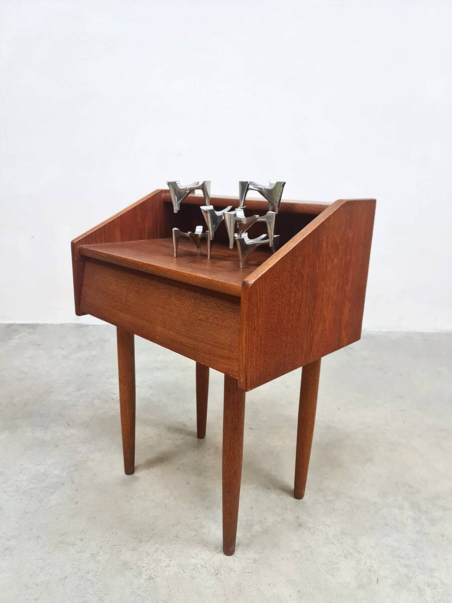 Vintage Danish design night stands cabinet 1960
