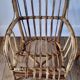 Pair of children's armchairs in rattan / bamboo honey color 60s