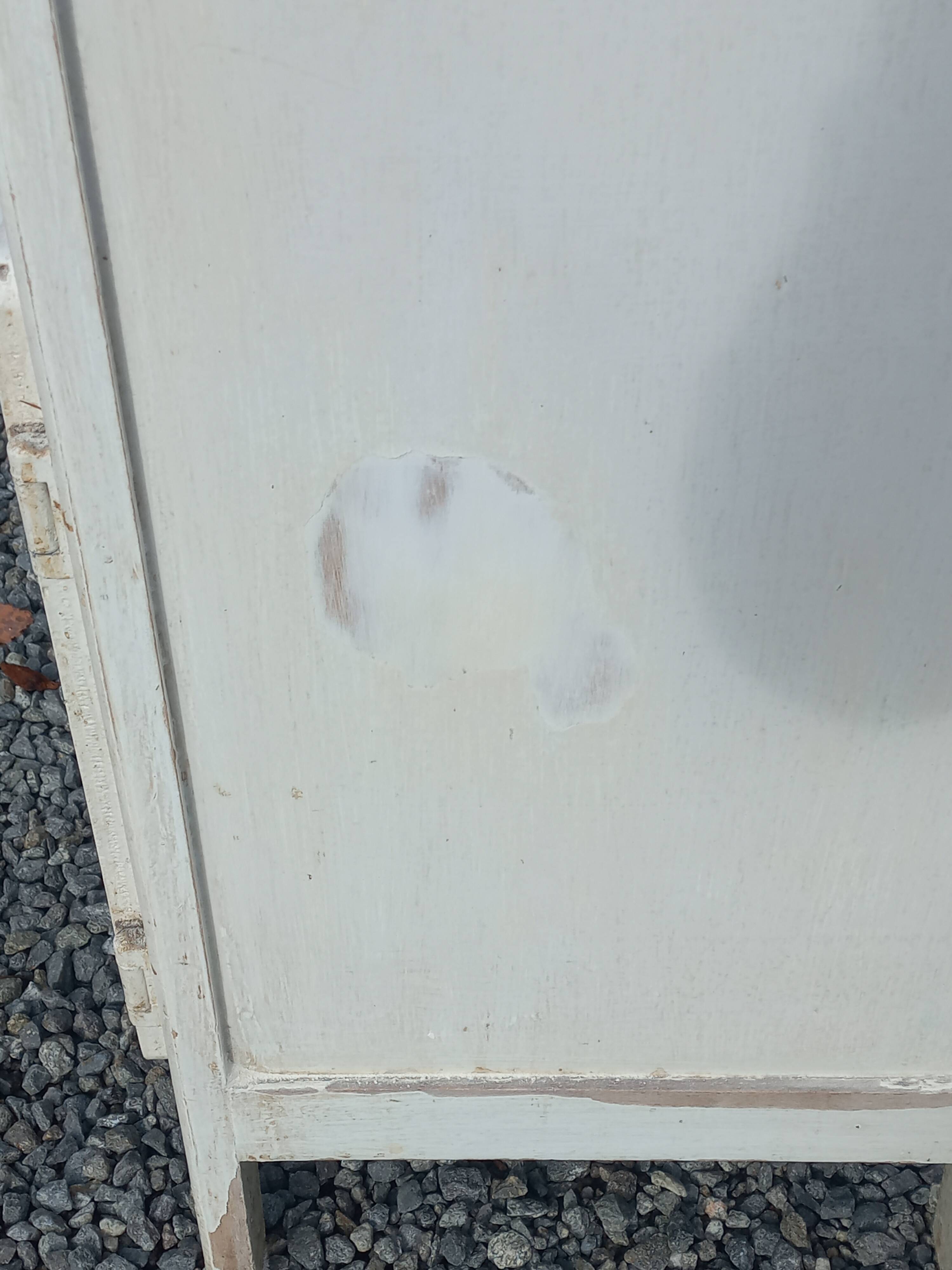 Buffet parisien patine blanche des années 50