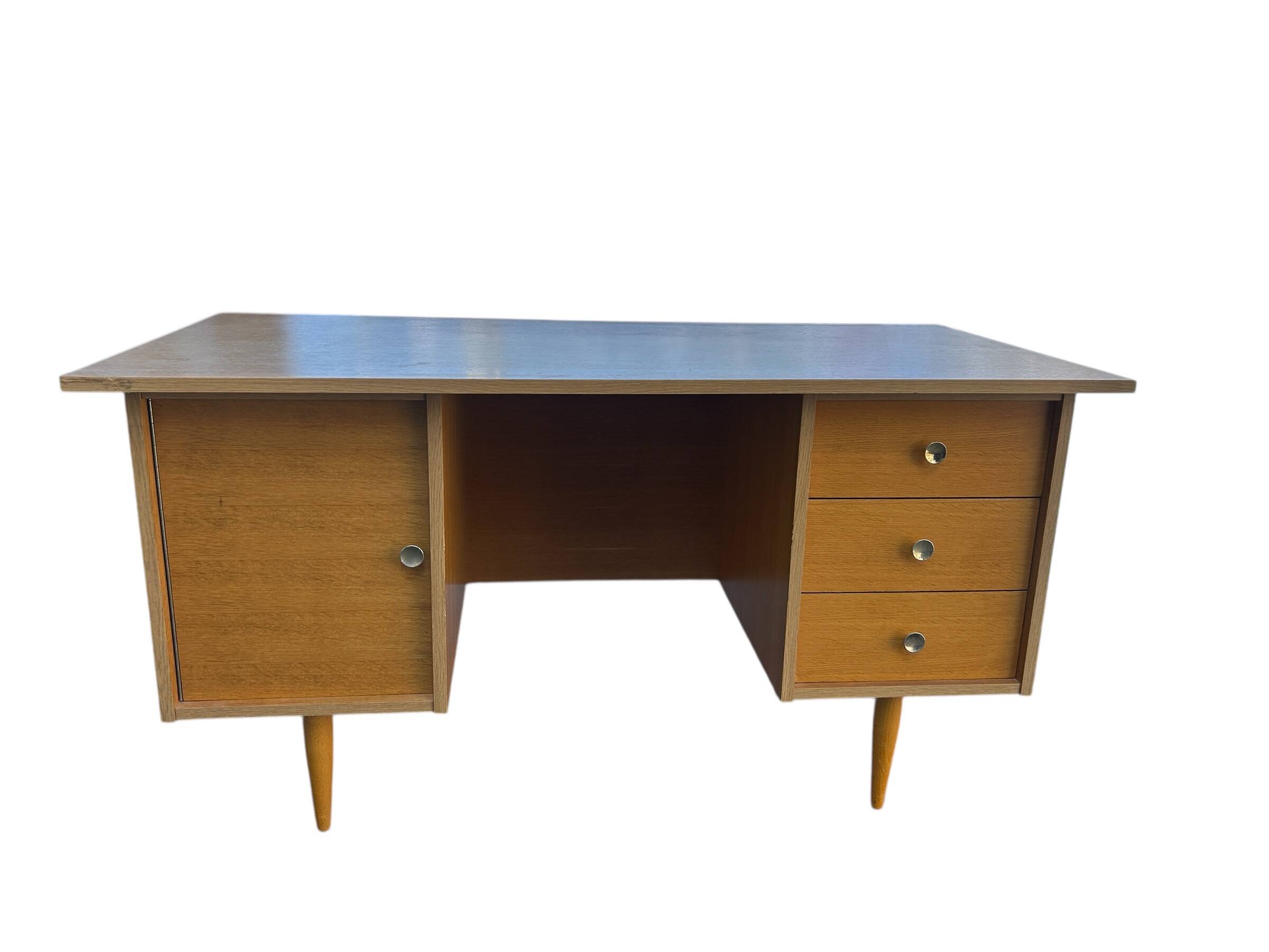 1950s oak desk