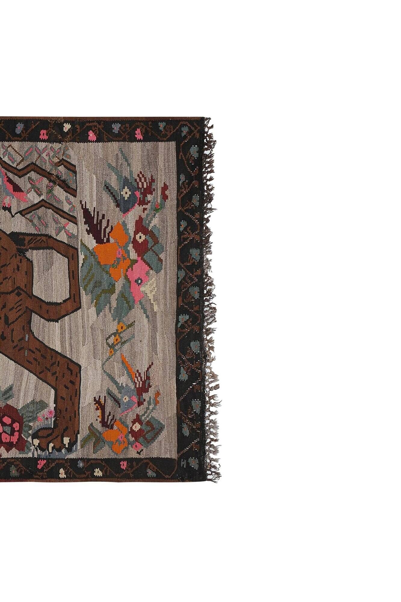 Tapis Kilim turc vintage tissé main