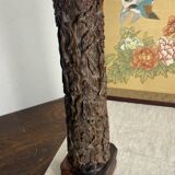 Carved wooden Balinese lamp base