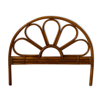 Rattan and bamboo headboard 1 person