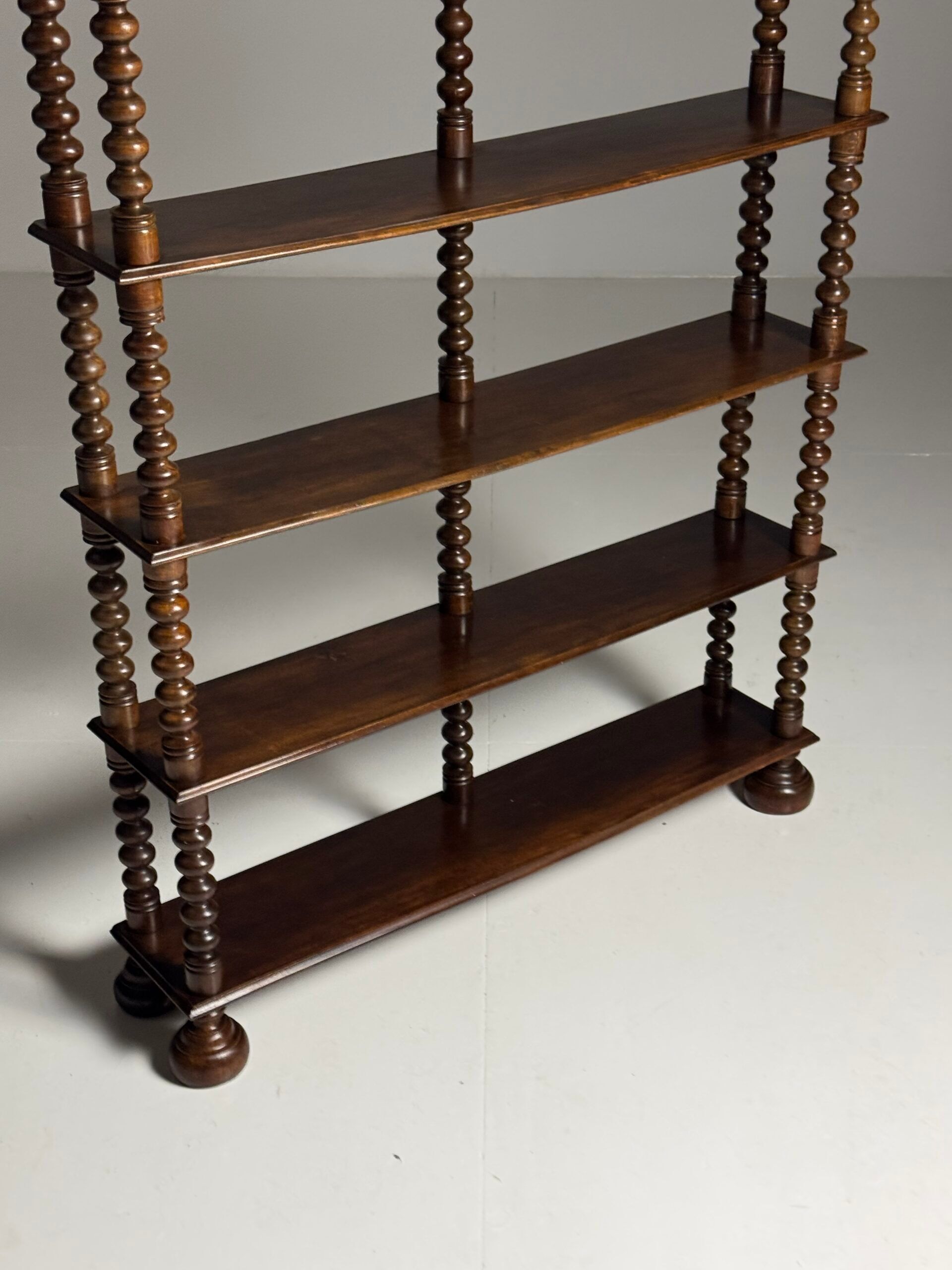 Bobbin bookcase / French antique bookshelf