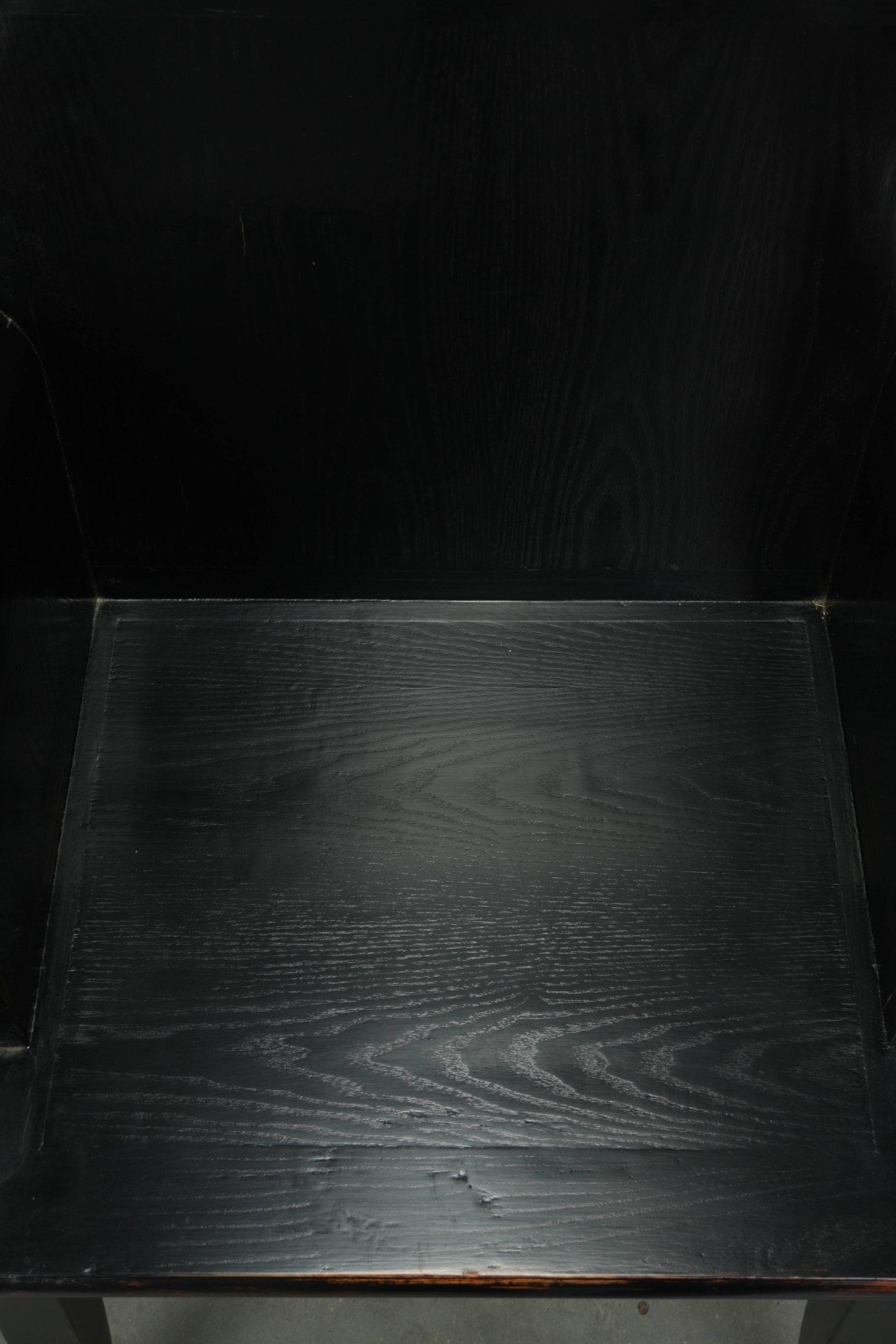 Chaise en bois noir / chaise d'appoint de style chinois