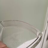 Silver metal aperitif serving tray