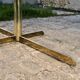 Super Malta marble and brass dining table, Roche Bobois, 1980s