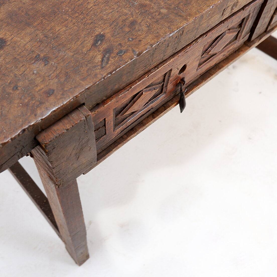 18th century Spanish solid oak console