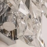 Pair of crystal wall lights by Kinkeldey, Germany, 1970s.