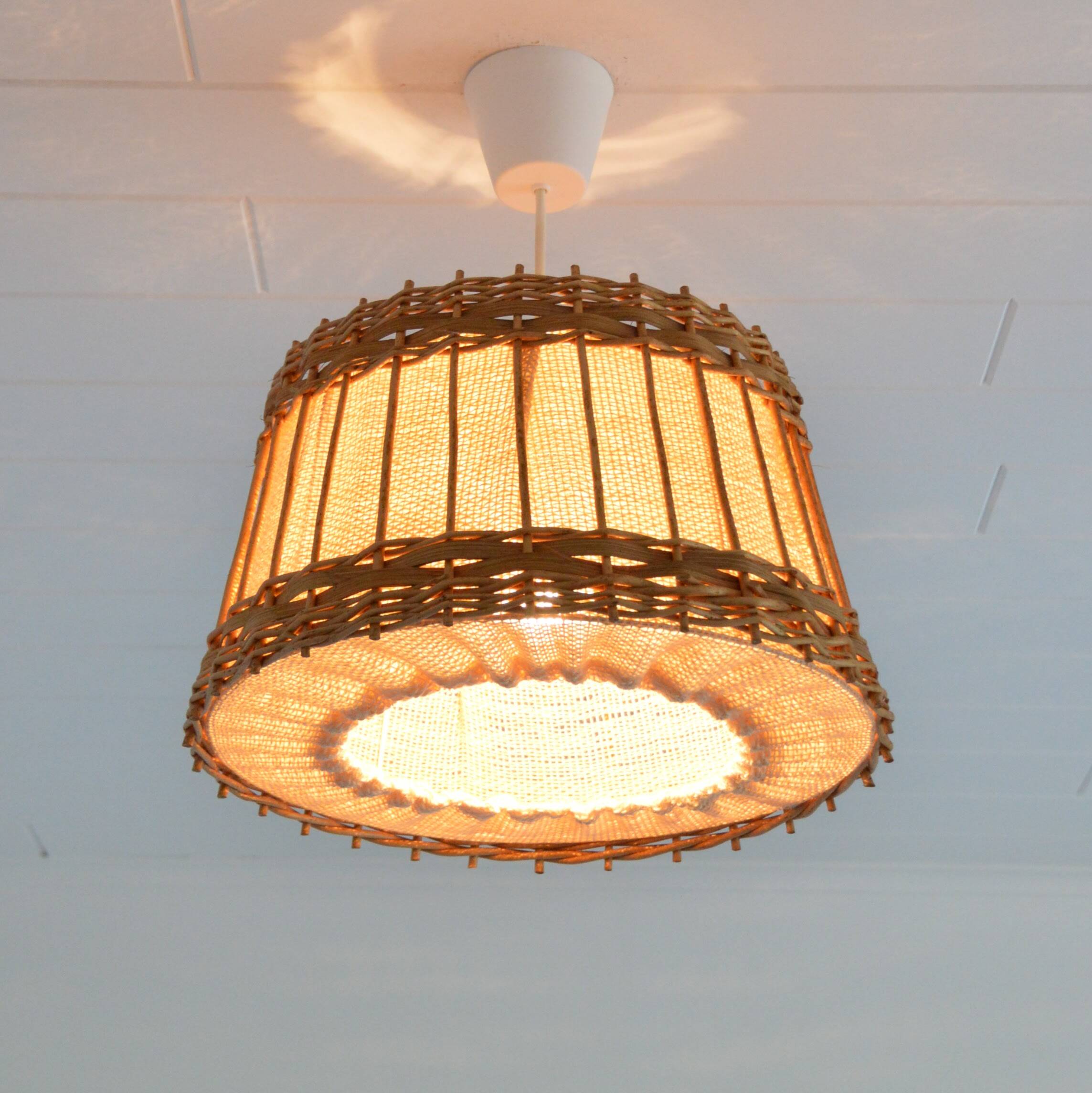 Jute and rattan suspension from the 1970s.