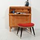 Secrétaire in Scandinavian birch with inlaid roll-top
