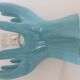 Ceramic and opaline lamp forming two hands, 1970s