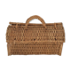 Wicker basket and 60s wood