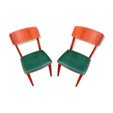 Pair of vintage bistro chairs imitation 1960