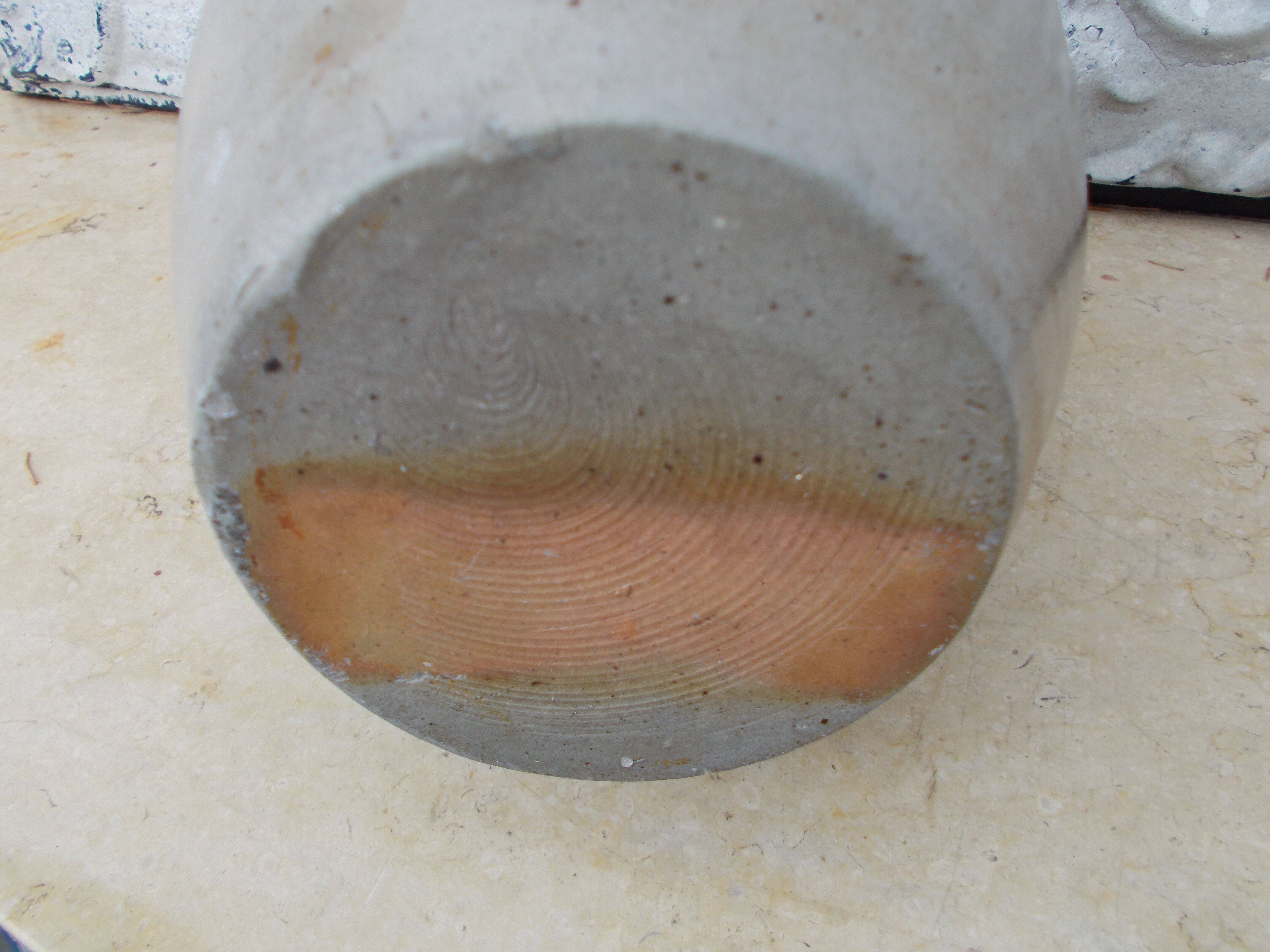 Folk art of Alsace Sandstone jug floral decoration