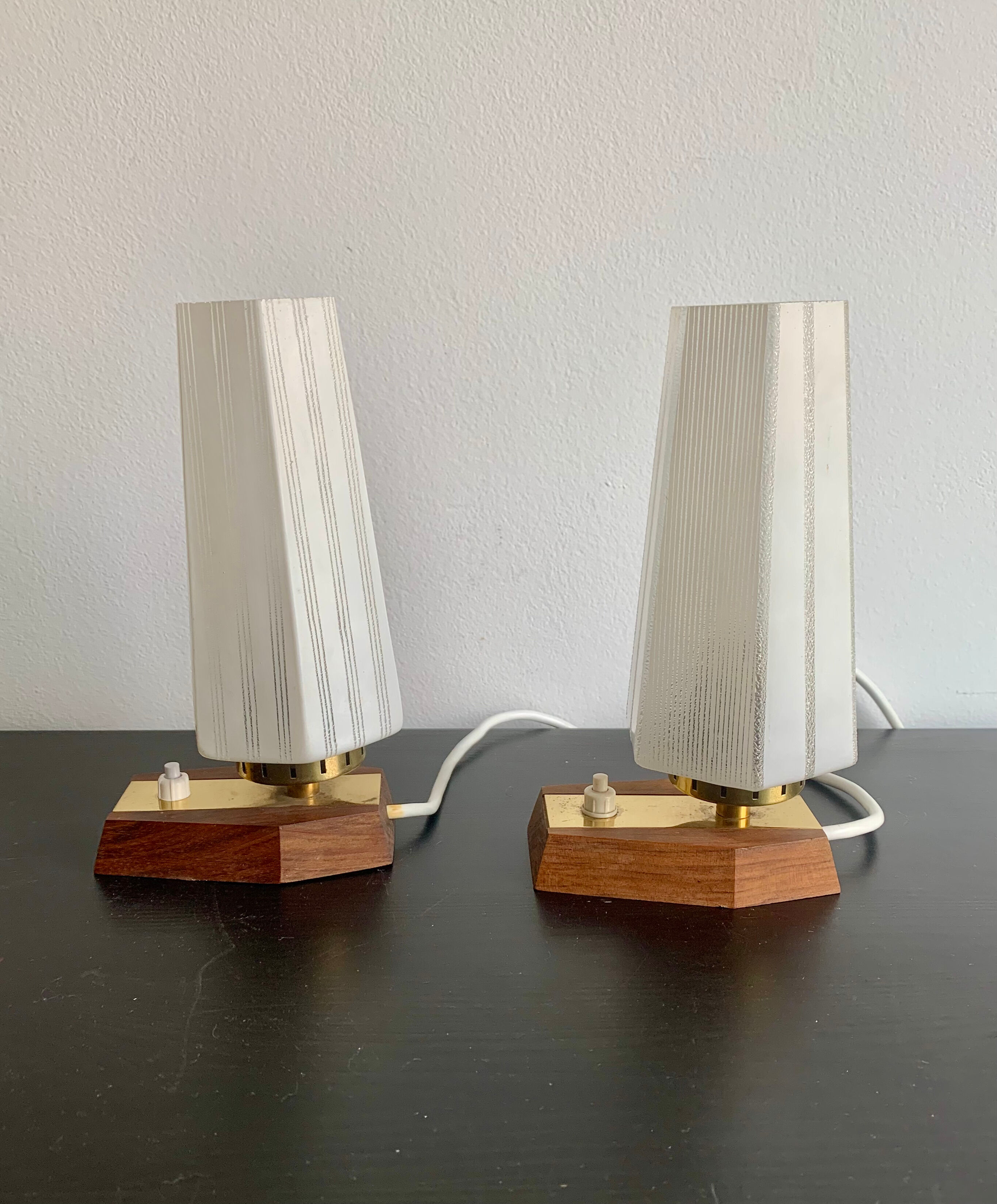 Pair of bedside lamps, Germany, 1960s