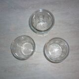 3 old jam jars of 375 ml