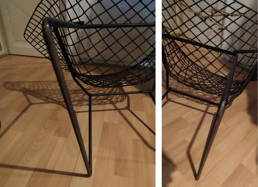 Pair of Diamond armchairs by Harry Bertoia 1960's