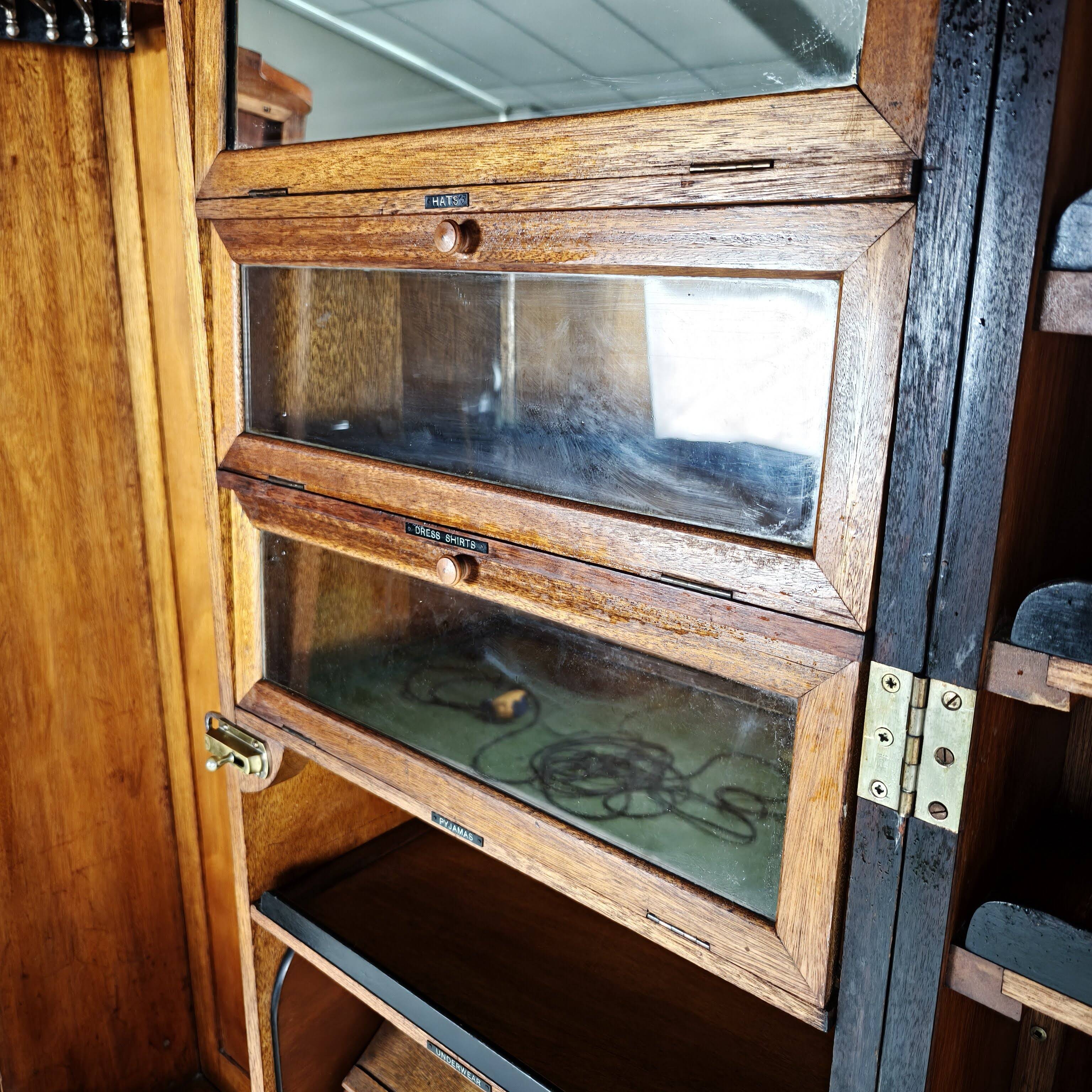 1920s Compactom Ltd Gentleman’s Wardrobe – Complete Fitted Interior