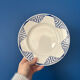 Set of 6 vintage flat plates Moulin des Loups & Hamage model Pan