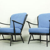 Canapé-lit modèle '355' et 2 fauteuils windsor, Lucian Ercolani pour Ercol