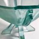 Art Deco Footed Glass Bowl by Stölzle Austria - 1930s