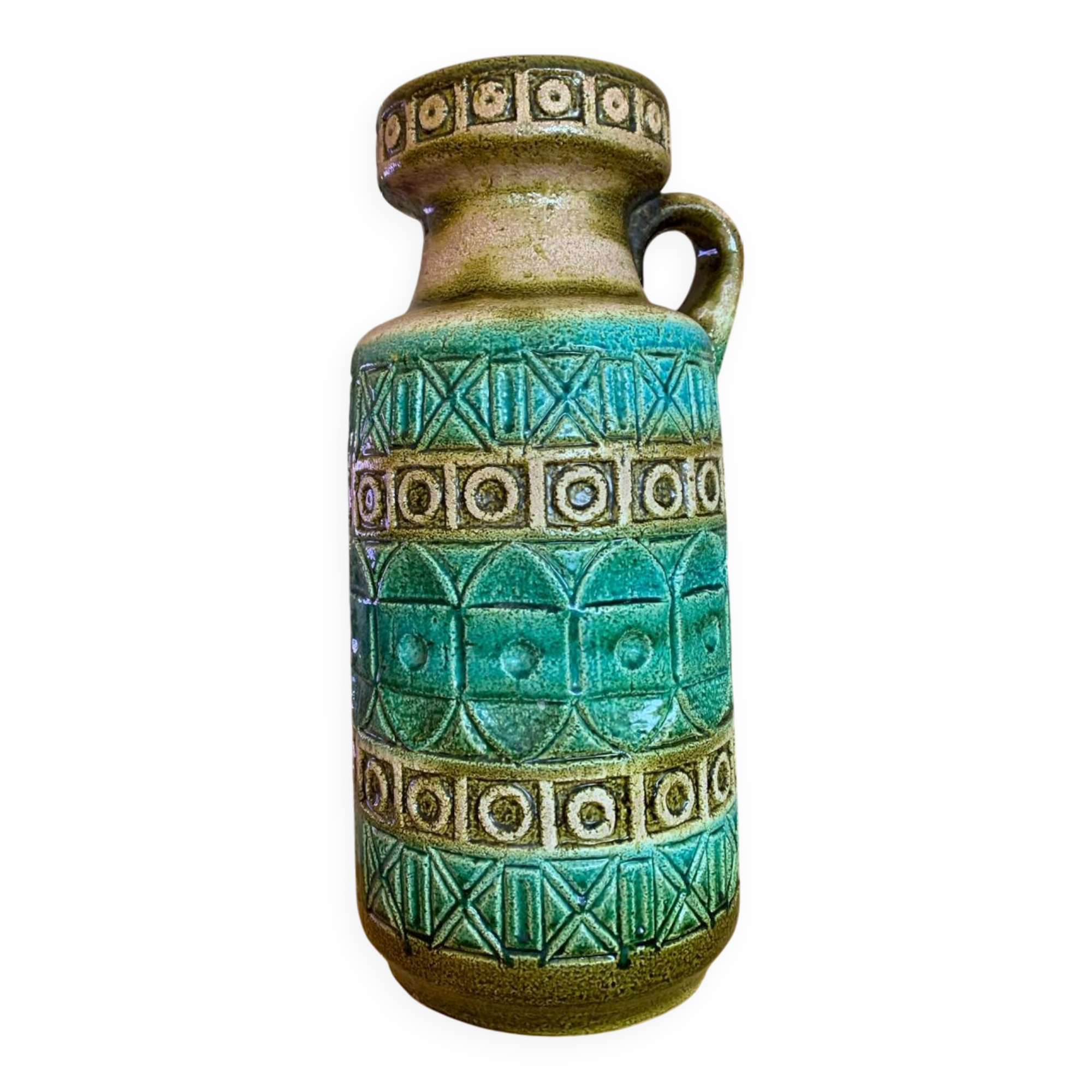 Large ceramic floor vase W. Germany