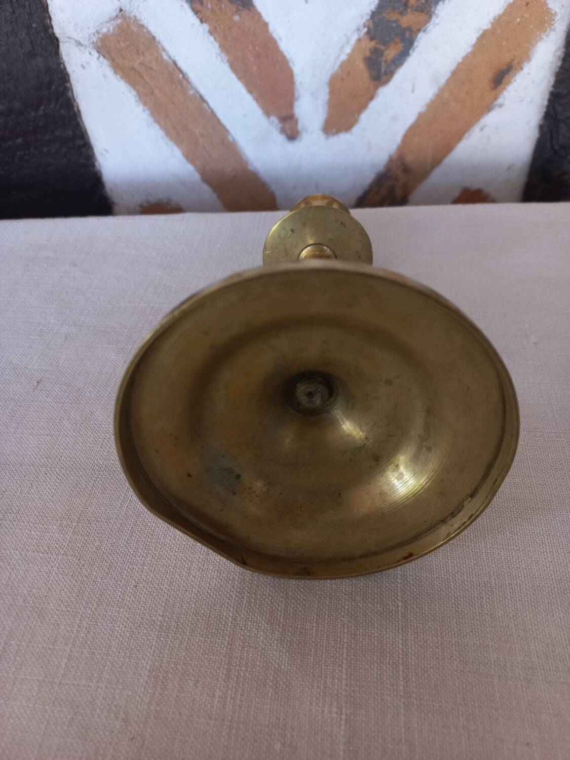 Brass candle holder