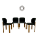 4 vintage Bruno Rey design chairs for Dieticker from the 1970s.