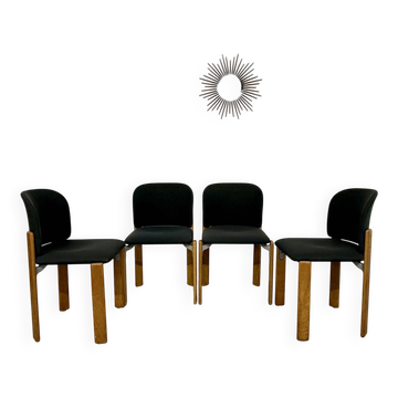4 anciennes chaises design Bruno Rey pour Dieticker année 70 vintage 