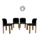 4 vintage Bruno Rey design chairs for Dieticker from the 1970s.