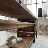 XL central island workbench oak