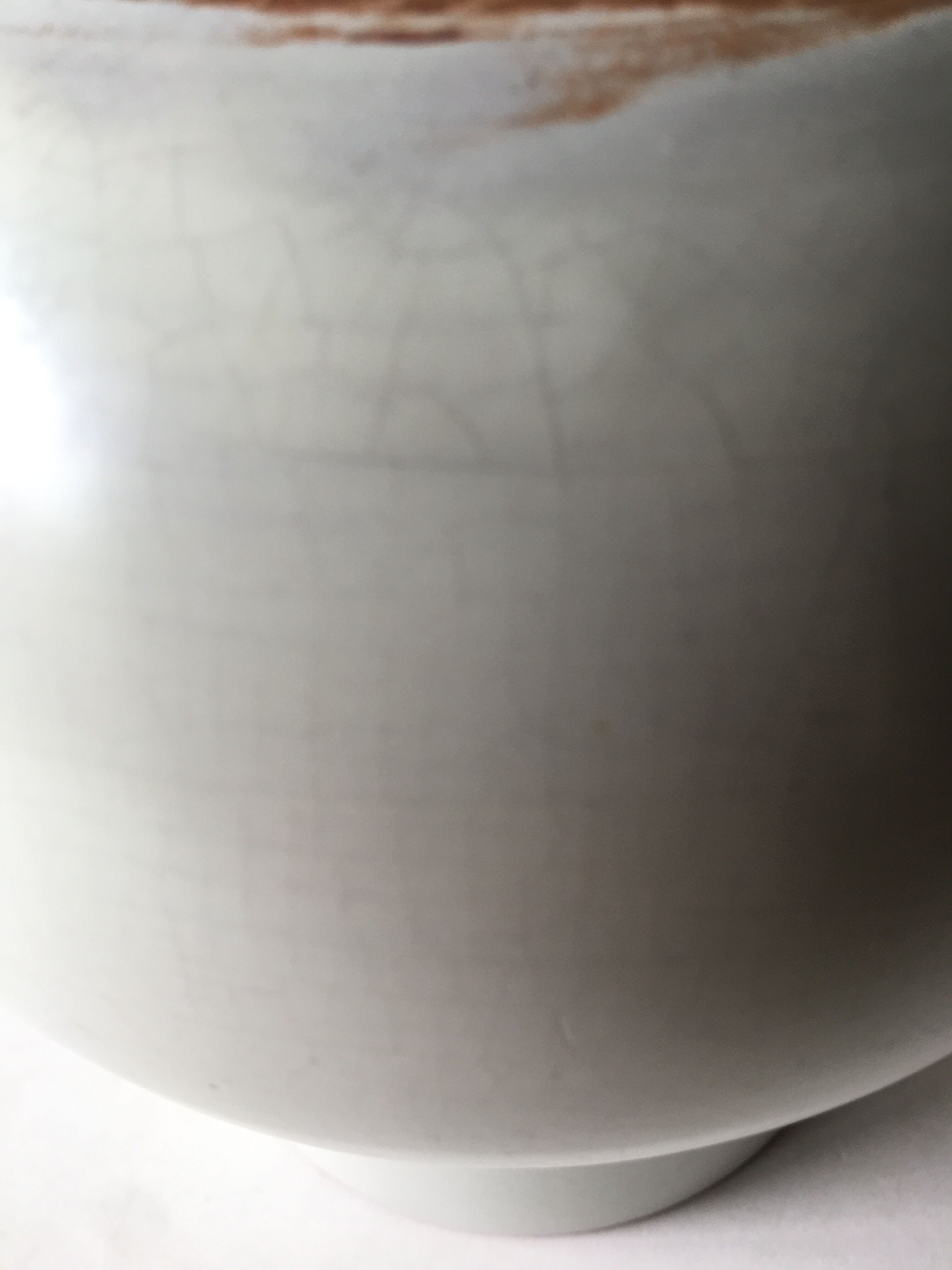 Vase vintage faïence craquelée