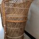 Paire Fauteuils  rotin osier