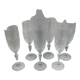 6 Baccarat crystal flutes made in france