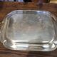 Silver-plated metal tray from the mid-20th century
