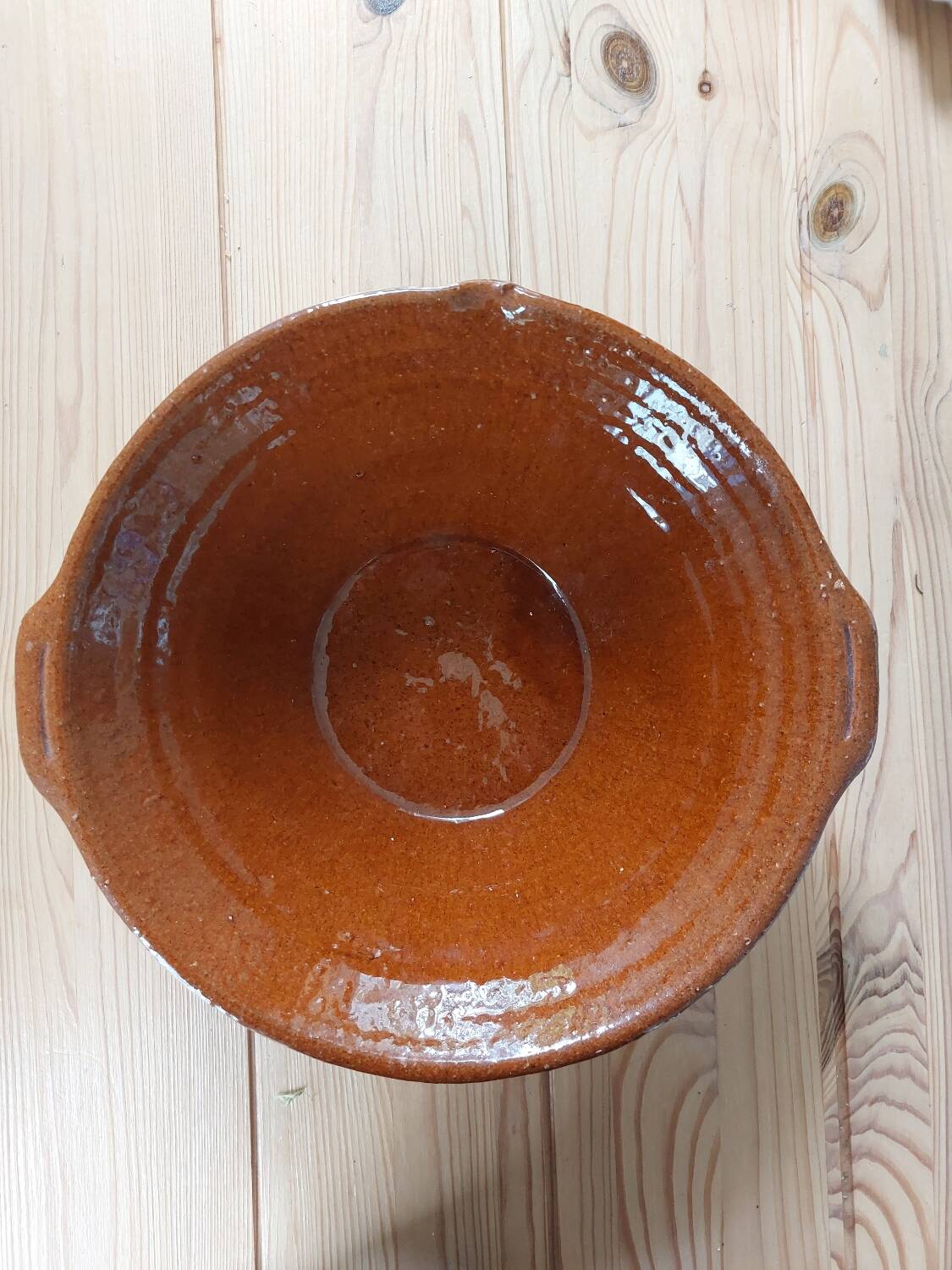 Old terracotta dish