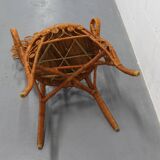 Emmanuelle peacock rattan armchair