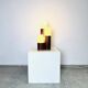Sculptural Dome Table Lamp In Cylindrical Rosewood, Brasil Circa 1960