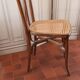 Curved wood bistro chair