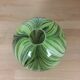 Green jungle chic ovoid glass vase