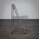 "Tamara" perforated metal folding chair by Arrben Italy (1980s)