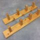 2 pine wall coat racks 4 hooks, chalet decoration