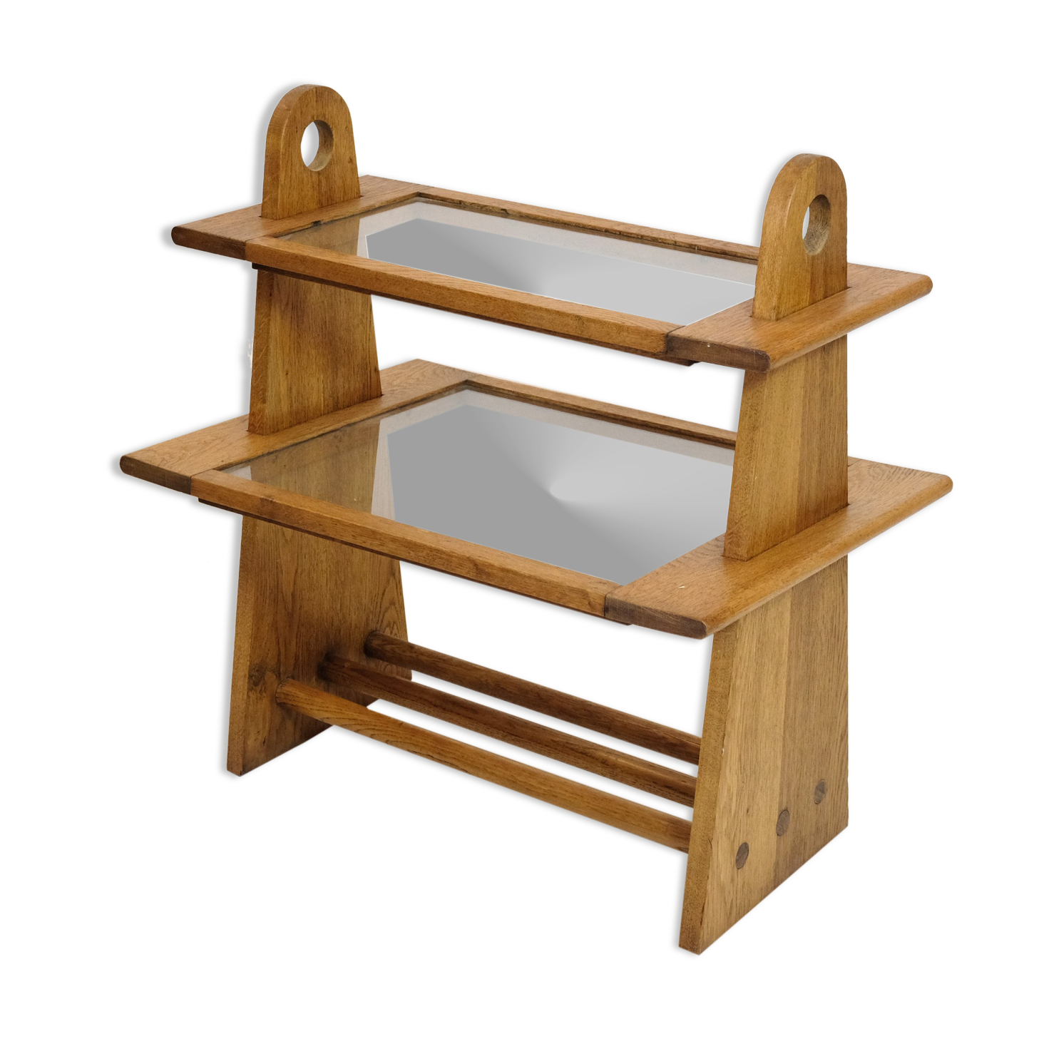 Served in oak and glass from the 50s and 60s.