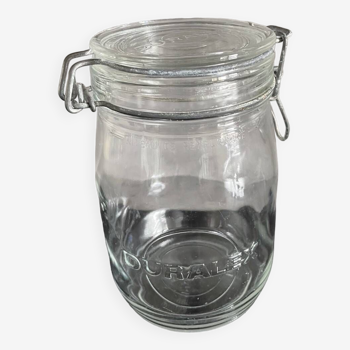 Vintage duralex glass jar