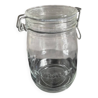 Vintage duralex glass jar