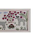 Hand-knotted rug, vintage Turkish rug 50x147 cm