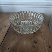Cut glass salad bowl