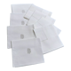 Set of 8 satin damask tablecloths, 19th, monogrammed "BG"